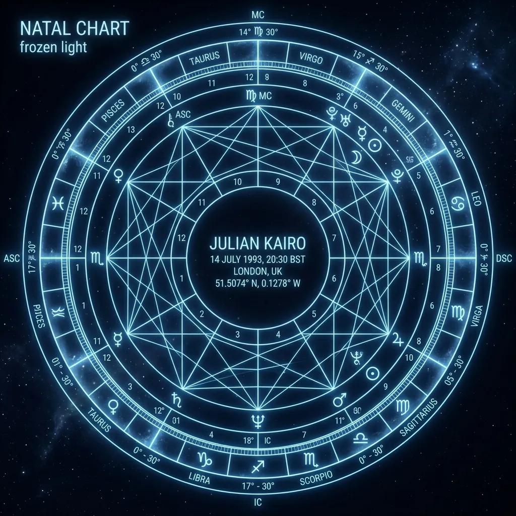 Natal chart visualization