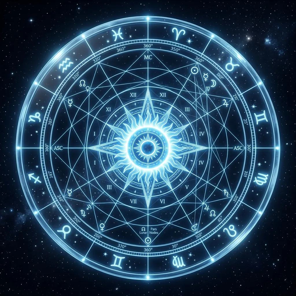 Solar return chart visualization